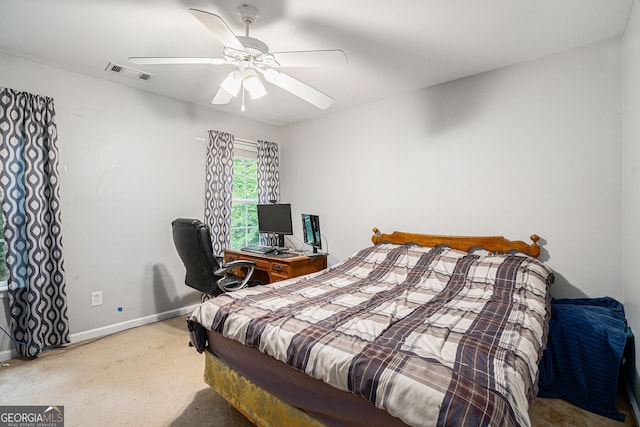 263 Chandler Ridge Dr, Douglasville, GA 30134 - carpeted bedroom featuring baseboards and a ceiling fan