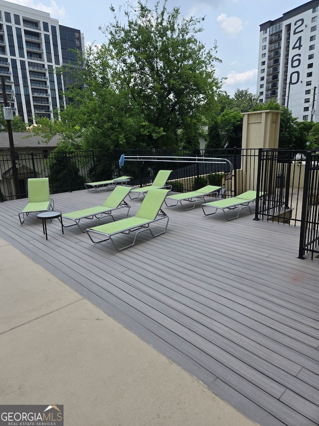 2479 Peachtree Rd NE Unit 902, Atlanta, GA 30305 - view of wooden terrace