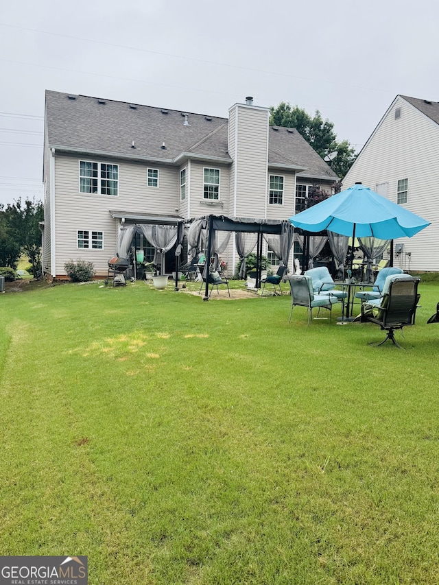 12402 Muir Field Ct, Fayetteville, GA 30215 - view of grassy yard featuring a gazebo