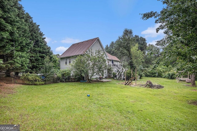 270 Meadow View Dr, Grayson, GA 30017 - view of yard with stairs