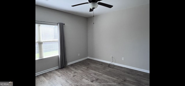 4241 Swamp Cypress Trl, Gainesville, GA 30504 - spare room with a ceiling fan and wood finished floors