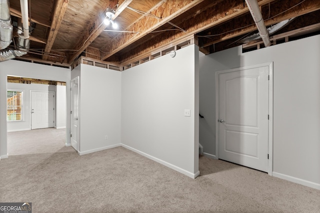 1504 Oglethorpe Dr, Suwanee, GA 30024 - basement with carpet flooring
