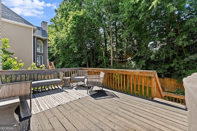 1504 Oglethorpe Dr, Suwanee, GA 30024 - view of deck