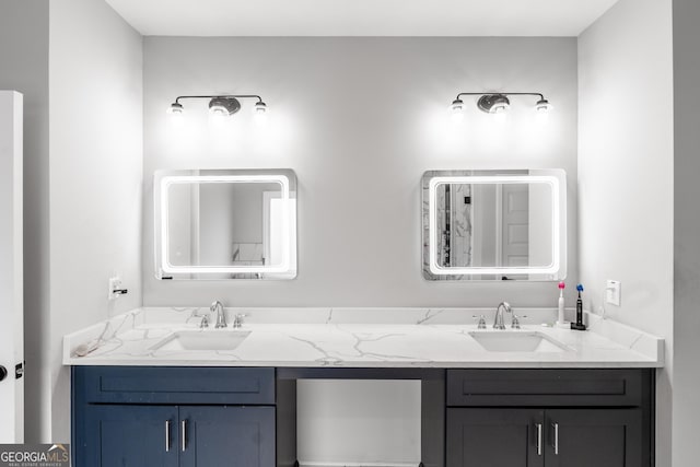 5490 Bent Grass Way, Douglasville, GA 30135 - bathroom featuring double vanity