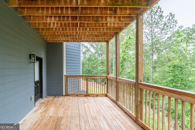 5490 Bent Grass Way, Douglasville, GA 30135 - view of wooden terrace