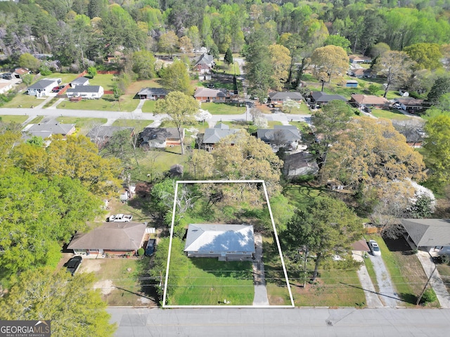 758 King Rd, Jonesboro, GA 30236 - aerial view of residential area featuring property parcel outlined