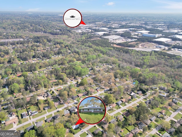 758 King Rd, Jonesboro, GA 30236 - view of property location featuring a heavily wooded area