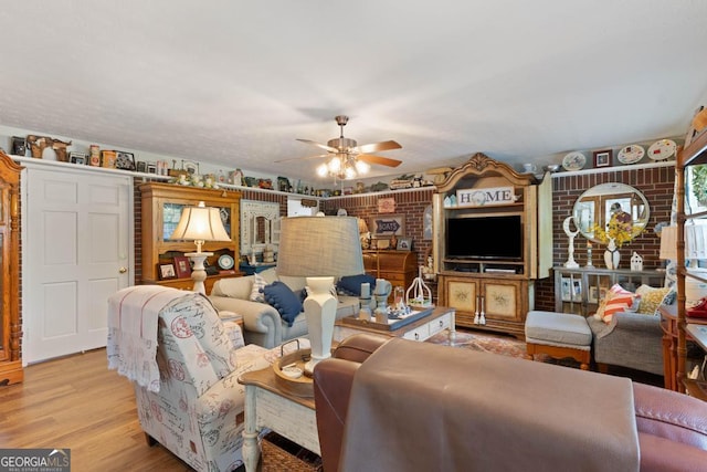 118 Duvall Dr, Stockbridge, GA 30281 - living room with ceiling fan and wood finished floors