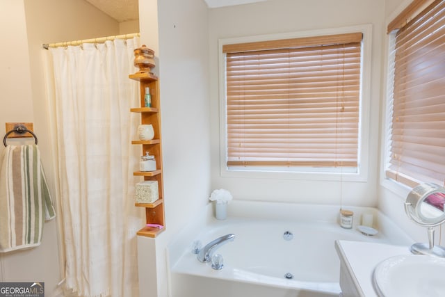 402 Stonebrooke Dr, Auburn, GA 30011 - full bath with a garden tub and vanity