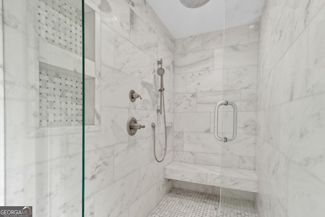1645 Oakfield Ln, Roswell, GA 30075 - full bathroom with a shower stall