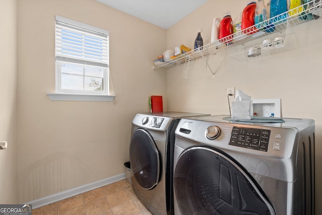 2009 Parador Aly, Mcdonough, GA 30253 - laundry room with baseboards and separate washer and dryer