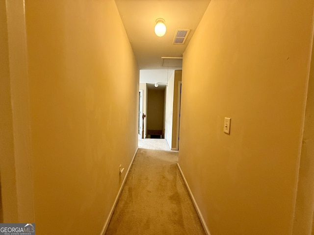3205 Anneewakee Falls Parkway, Douglasville, GA 30135 - hallway featuring attic access and carpet