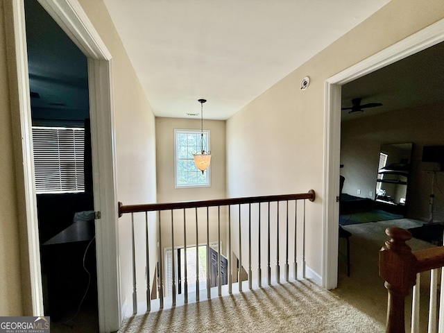 3205 Anneewakee Falls Parkway, Douglasville, GA 30135 - hall with carpet floors and baseboards