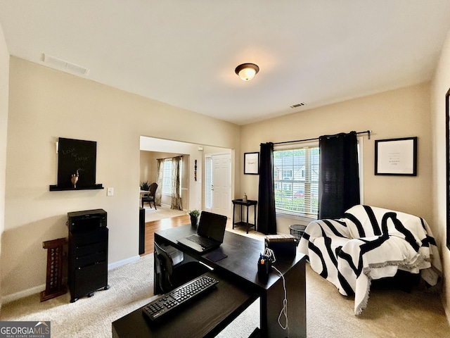 3205 Anneewakee Falls Parkway, Douglasville, GA 30135 - home office featuring plenty of natural light and carpet flooring