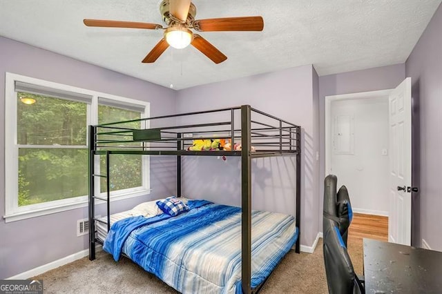 3488 Pebble Brook Ln, Stockbridge, GA 30281 - bedroom with carpet, baseboards, and a ceiling fan