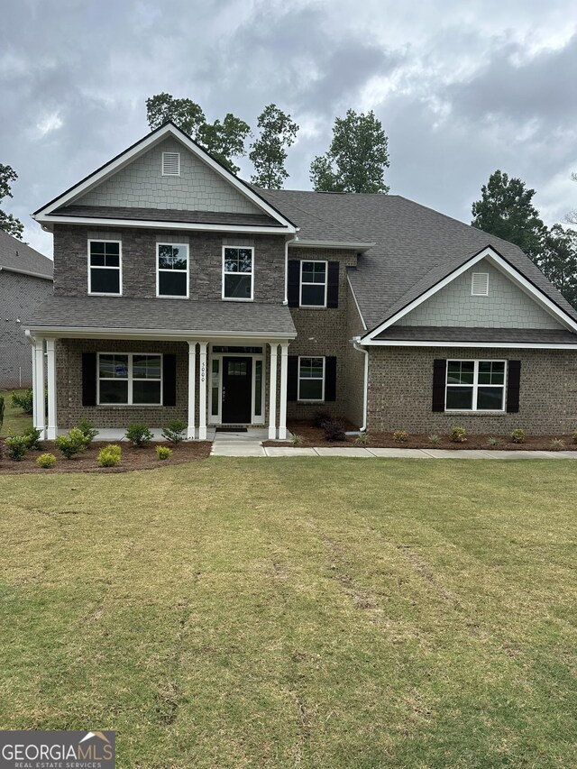 5000 Fairview Cir, Villa Rica, GA 30180 - craftsman-style home with a front lawn