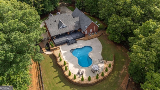 180 Mountain Path, Rockmart, GA 30153 - view of subject property with a pool
