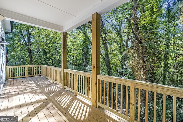 1464 Ezra Church Dr NW, Atlanta, GA 30314 - view of wooden terrace