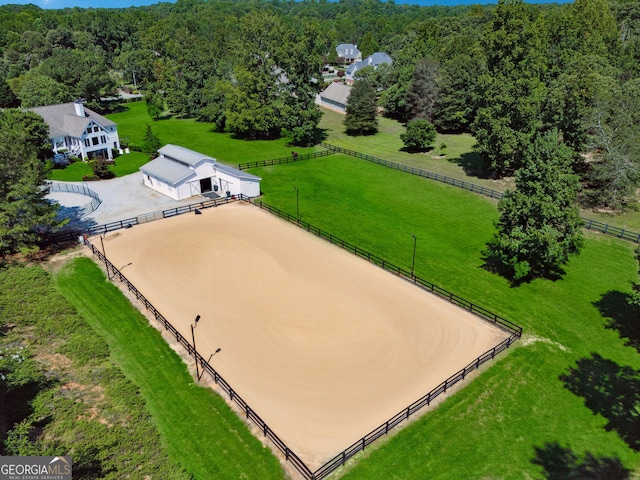 206 Savanna Estates Ct, Canton, GA 30115 - view of rural area featuring a heavily wooded area