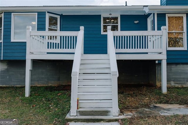 110 Fox Meadow Dr, Covington, GA 30016 - view of home's exterior featuring covered porch and stairway
