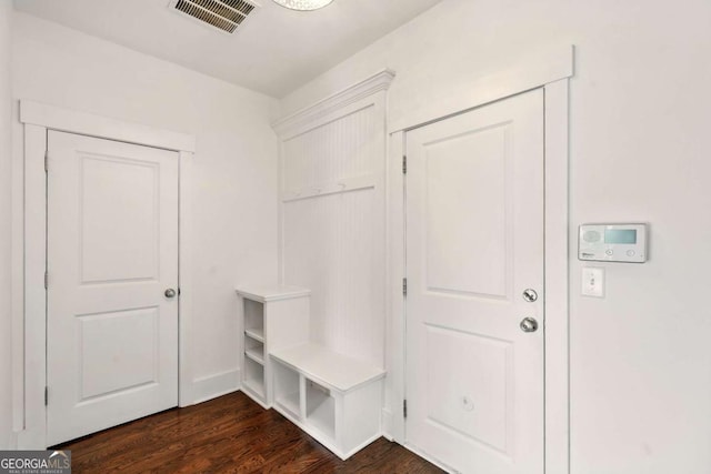 847 Rolling Hl, Kennesaw, GA 30152 - mudroom featuring dark wood finished floors