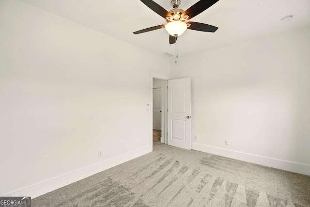 847 Rolling Hl, Kennesaw, GA 30152 - empty room with carpet floors, baseboards, a ceiling fan, and a smoke detector