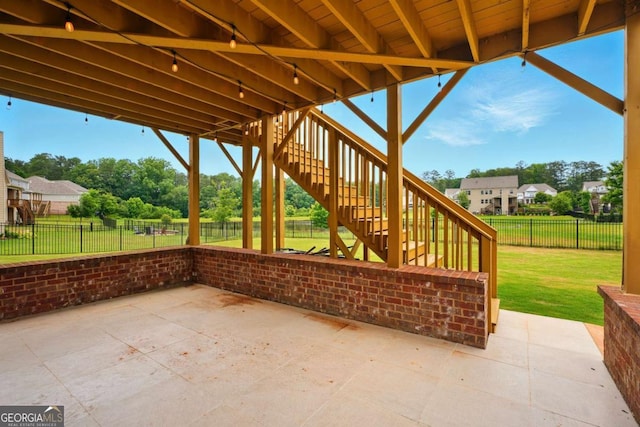 847 Rolling Hl, Kennesaw, GA 30152 - view of patio / terrace with stairs