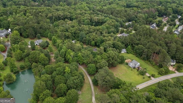 1267 Austin Bridge Rd, Douglasville, GA 30134 - aerial view of property's location with a nearby body of water and a forest