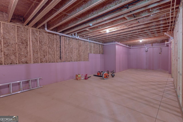 319 Beaconsfield Dr, Sharpsburg, GA 30277 - view of unfinished below grade area