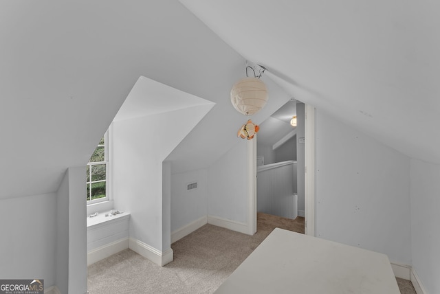 2596 Midway Rd, Decatur, GA 30030 - bathroom featuring lofted ceiling and baseboards