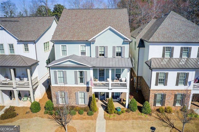 164 Inwood Walk, Woodstock, GA 30188 - view of front of property featuring a balcony