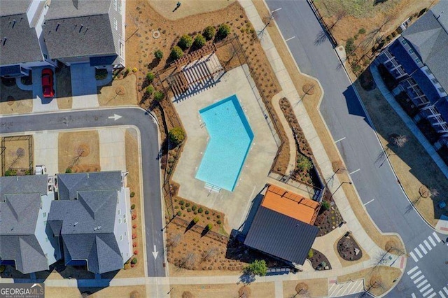 164 Inwood Walk, Woodstock, GA 30188 - aerial view of a pool
