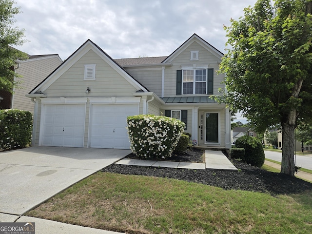 3613 Tinsley Way, Atlanta, GA 30331 - traditional-style house featuring an attached garage, driveway, and a front lawn
