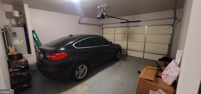 5719 Singlebriar Ct, Norcross, GA 30093 - garage featuring electric water heater and a garage door opener