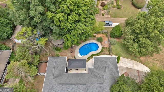 11 Crossbridge Ct, Cartersville, GA 30120 - aerial view of property's location featuring a pool