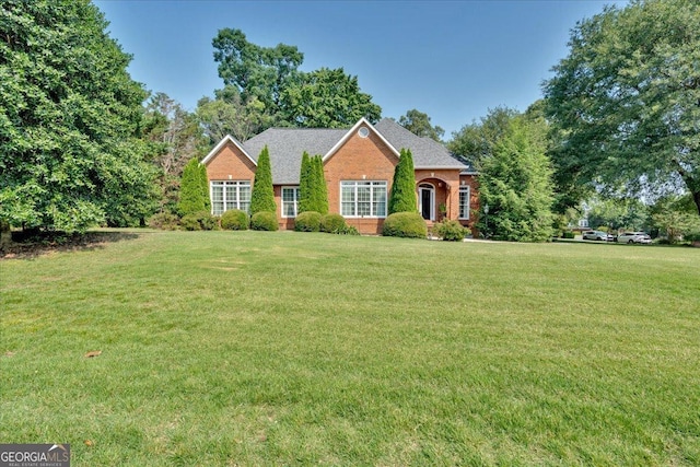 11 Crossbridge Ct, Cartersville, GA 30120 - view of front of home featuring brick siding and a front lawn