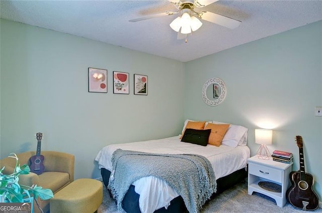 368 Lambeth Dr, Hiram, GA 30141 - bedroom featuring carpet flooring and ceiling fan