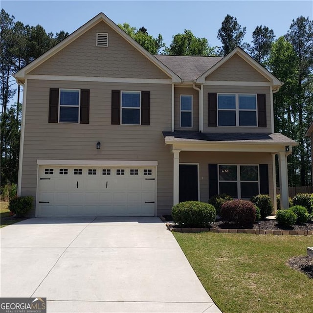 1030 Glenwyck Dr, Braselton, GA 30517 - view of front of property featuring an attached garage, driveway, and a front lawn