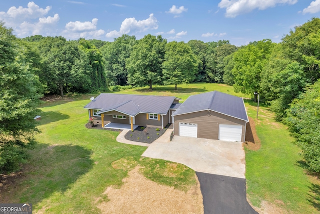 3689 Anderson Hwy, Hartwell, GA 30643 - view from above of property with a forest