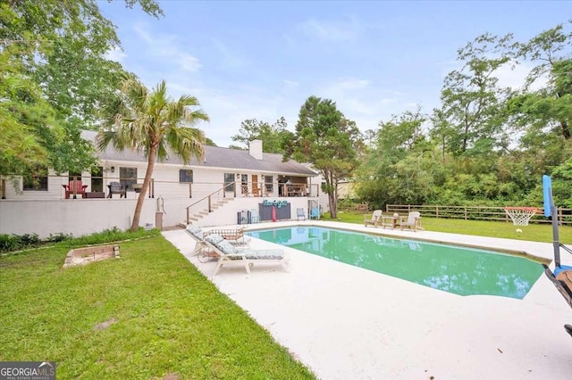 103 Ashley Marsh Dr, Brunswick, GA 31523 - view of pool featuring a patio area and stairs