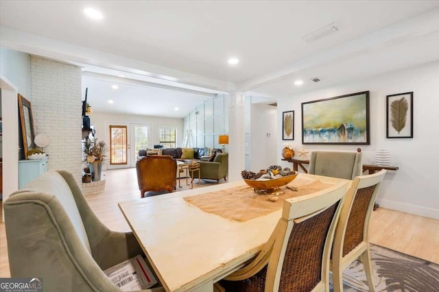 103 Ashley Marsh Dr, Brunswick, GA 31523 - dining area featuring wood finished floors, recessed lighting, and baseboards