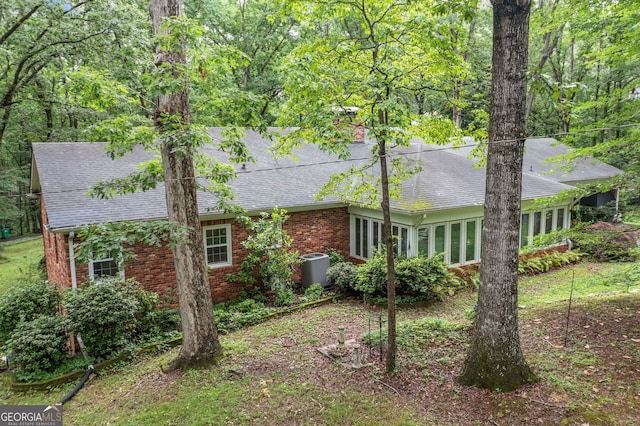 286 Hilton Way, Canton, GA 30114 - back of house with roof with shingles and brick siding