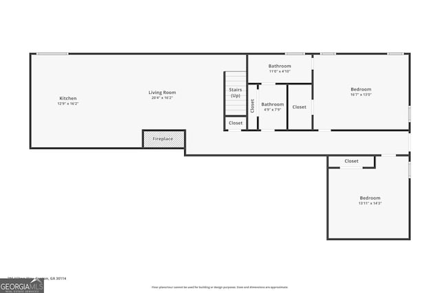 286 Hilton Way, Canton, GA 30114 - view of floor plan / room layout