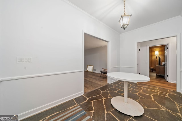 286 Hilton Way, Canton, GA 30114 - corridor featuring wood finished floors and ornamental molding