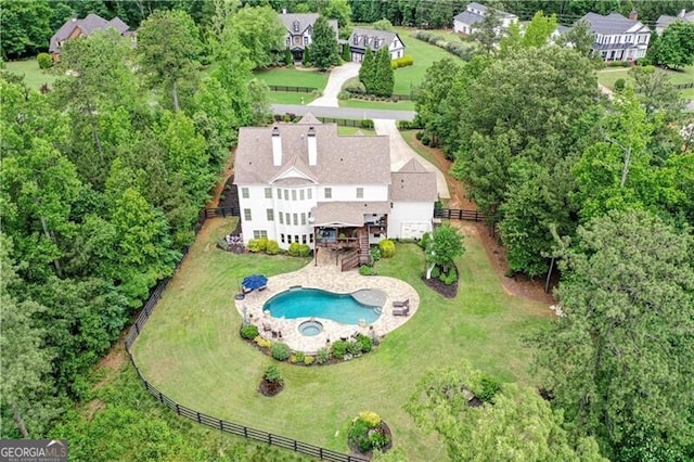 126 Townsend Pass, Alpharetta, GA 30004 - aerial view of a pool area