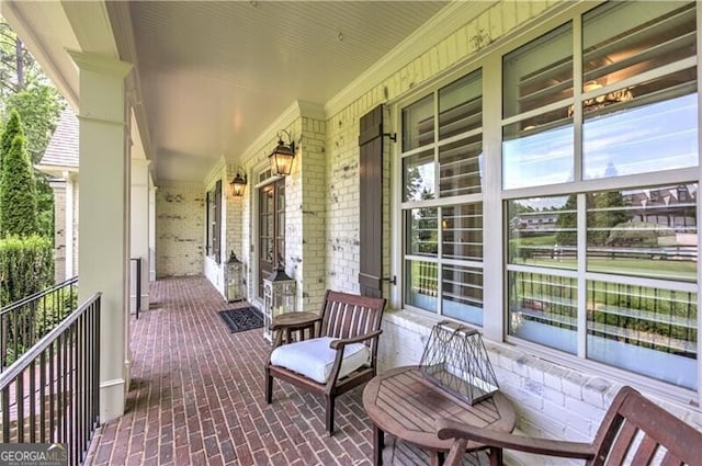 126 Townsend Pass, Alpharetta, GA 30004 - view of covered porch