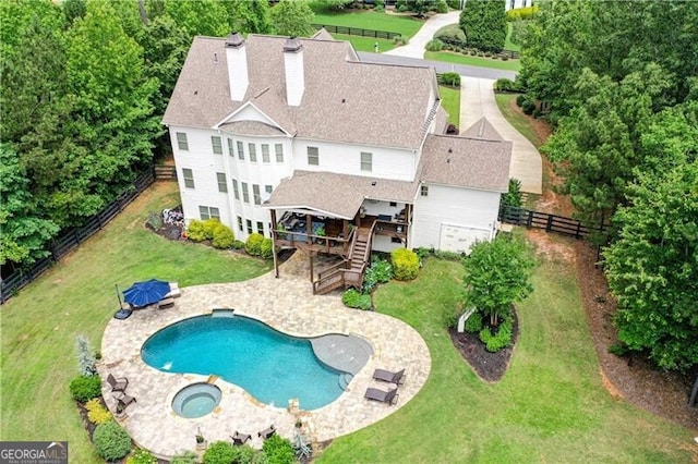 126 Townsend Pass, Alpharetta, GA 30004 - view of subject property featuring a pool