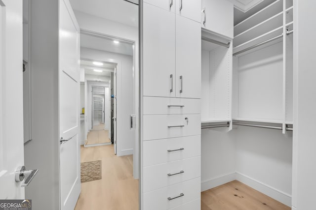 2425 Peachtree Rd NE Unit 902, Atlanta, GA 30305 - walk in closet featuring light wood-type flooring