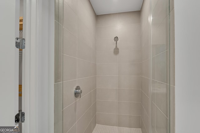 2425 Peachtree Rd NE Unit 902, Atlanta, GA 30305 - bathroom featuring tiled shower
