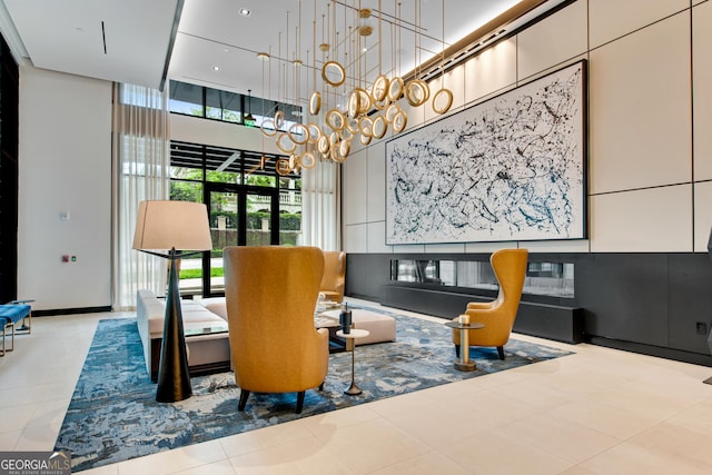 2425 Peachtree Rd NE Unit 902, Atlanta, GA 30305 - lobby with a high ceiling
